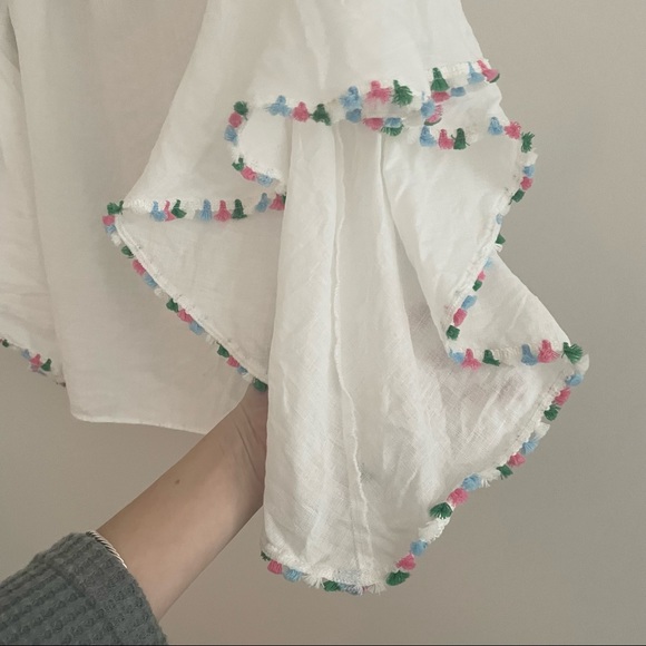 Zara Linen Bell Sleeve Blouse size XS - Picture 9 of 11